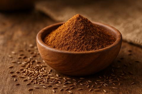 CUMIN POWDER IN BOWL