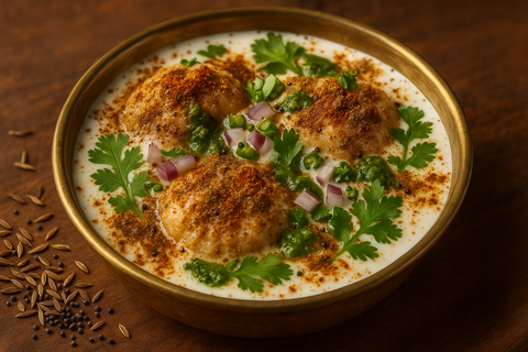 DAHI BARa with masala spices